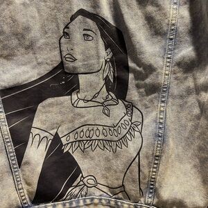 Disney parks Pocahontas Denim Jean jacket style Spirt jersey